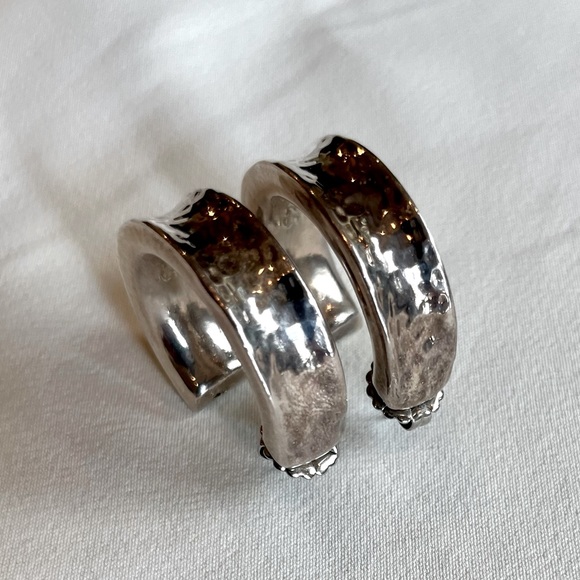 Simon Sebbag Designs Silver Hoop Earrings - Picture 5 of 16